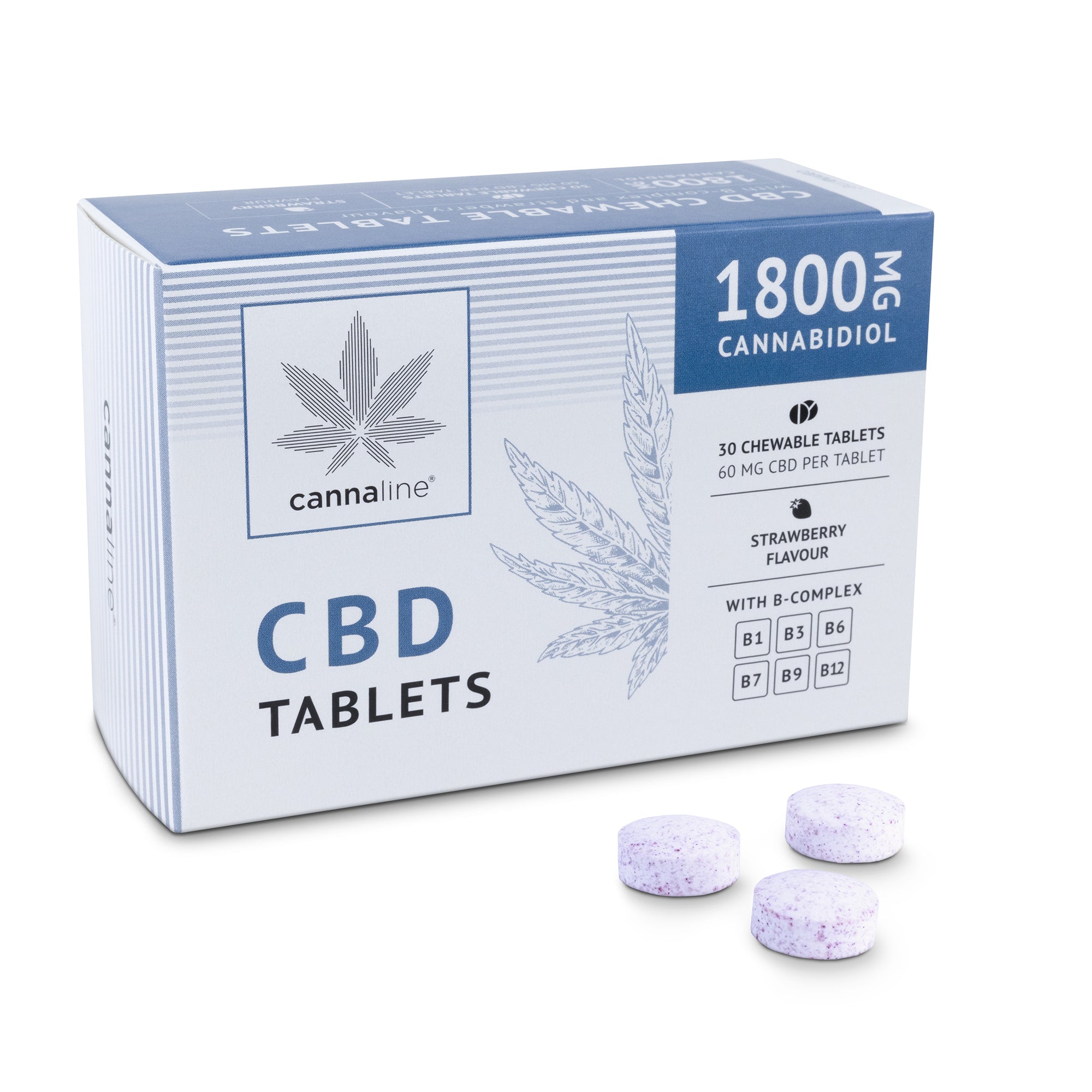 Cannaline CBD Tabletten – 1800 mg CBD in praktischer Tablettenform