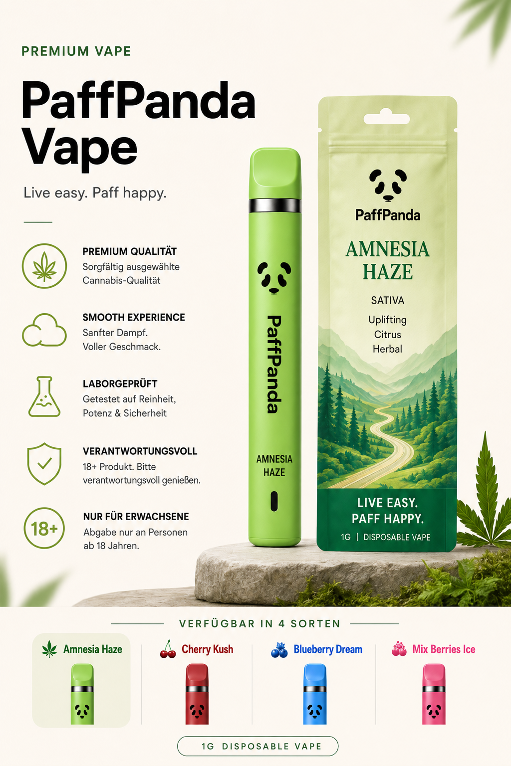 PaffPanda Disposable Vape 1 ml